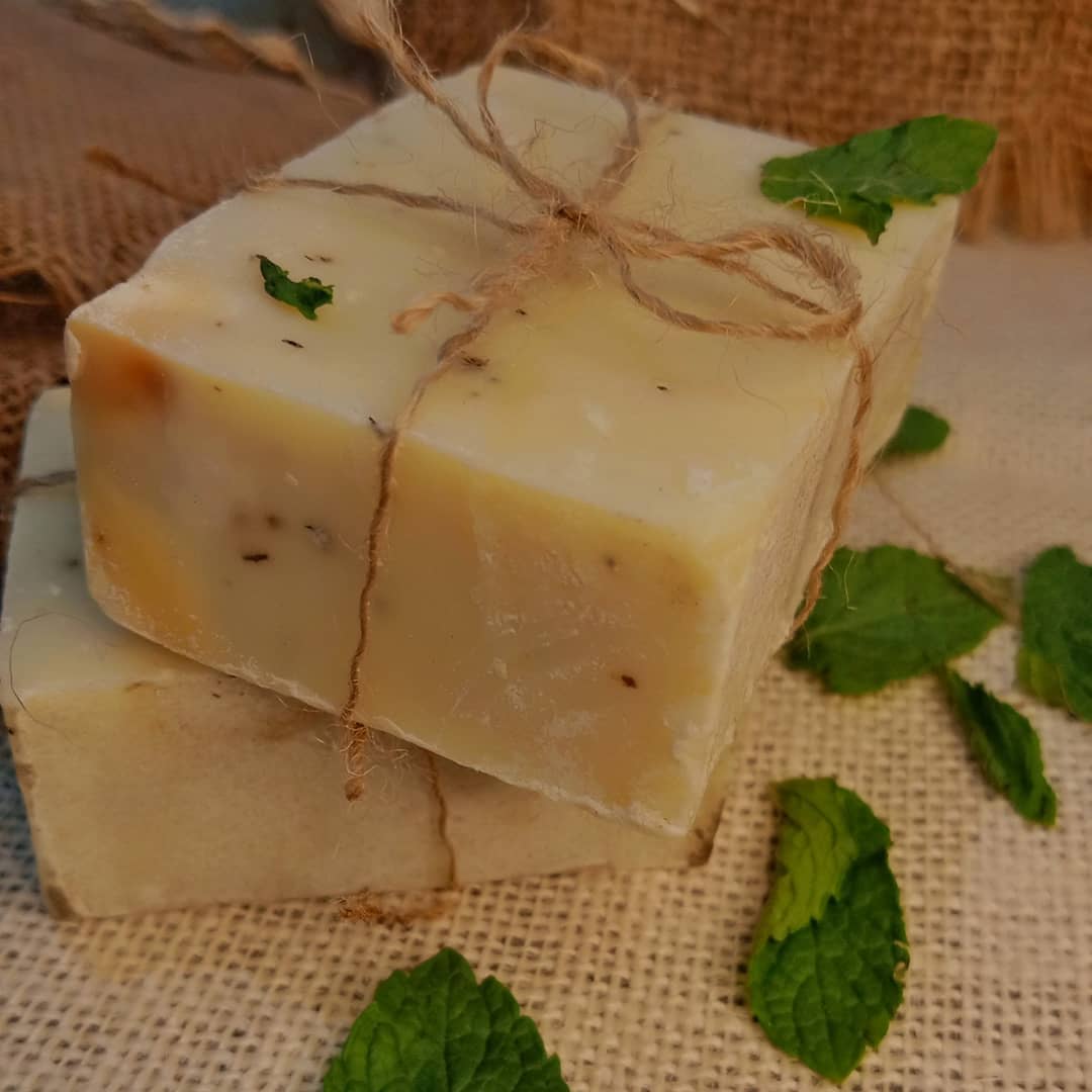 Tea Basil Cold Process Soap Pack of 4
