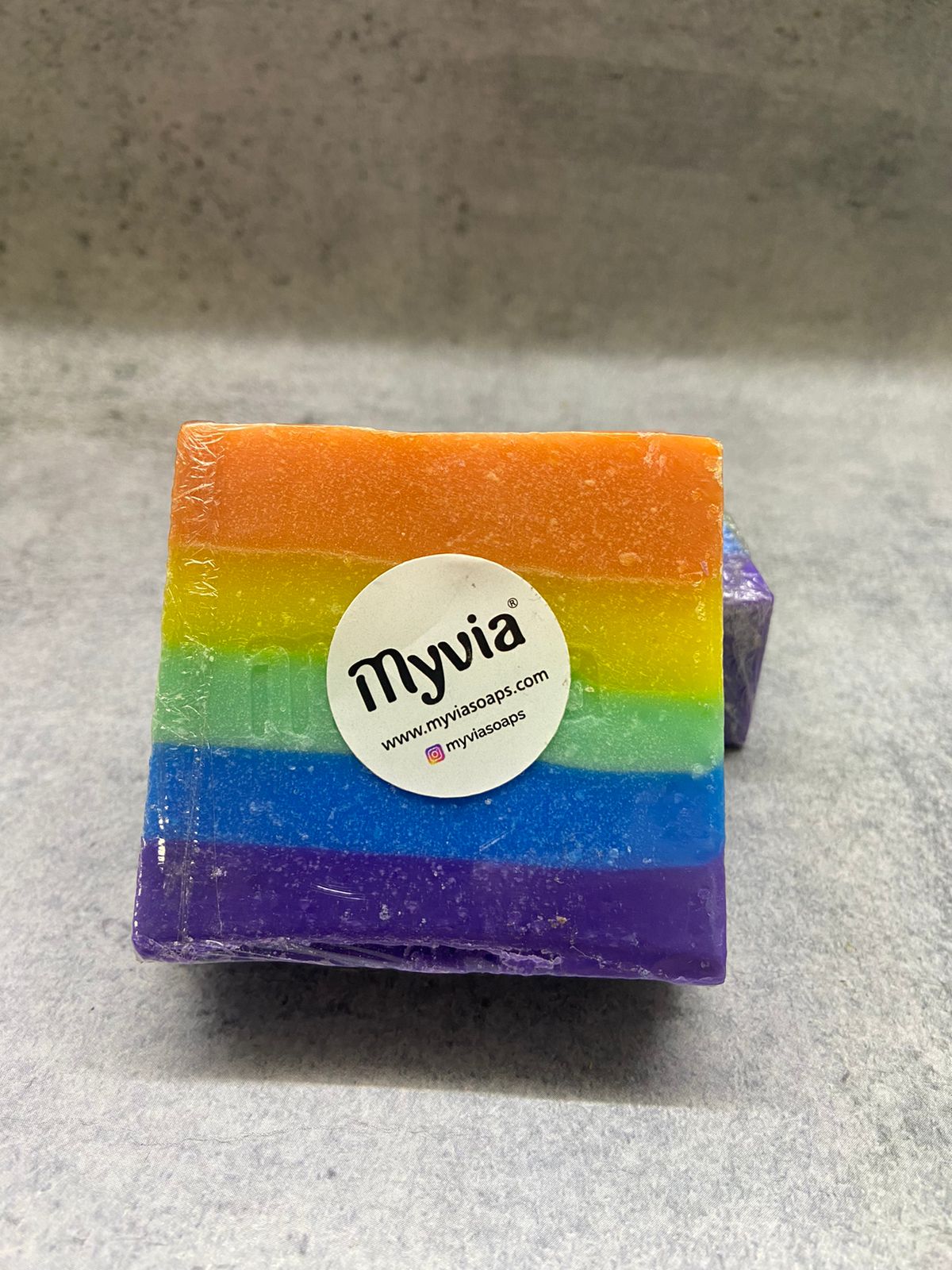 Rainbow Bergamot Cold Process Soap Pack of 2
