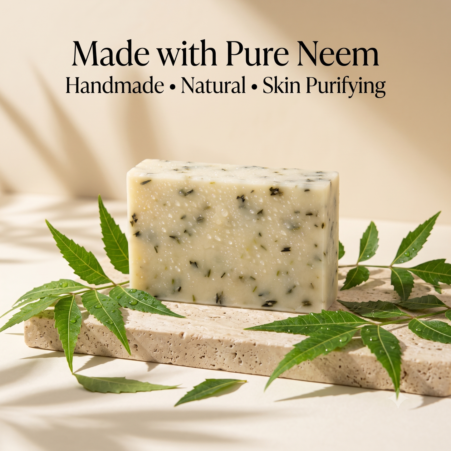 Neem Cedar Wood Cold Process Soap Pack of 2